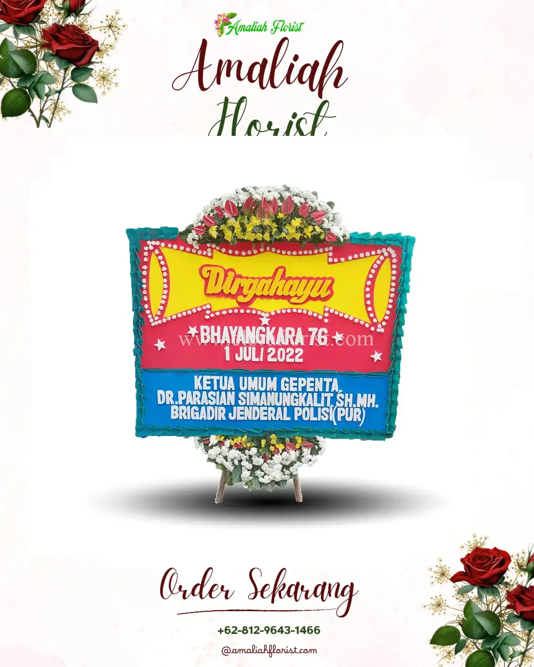 Papan Bunga HUT Ulang Tahun Belitang Hilir